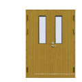 ul listed 20min fire rated fireproof single leaf swing wooden panel door for entrance